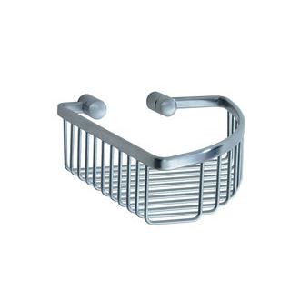 Smedbo LS374 7 3/4 in. Wall Mounted Corner Basket in Brushed Chrome from the Loft Collection